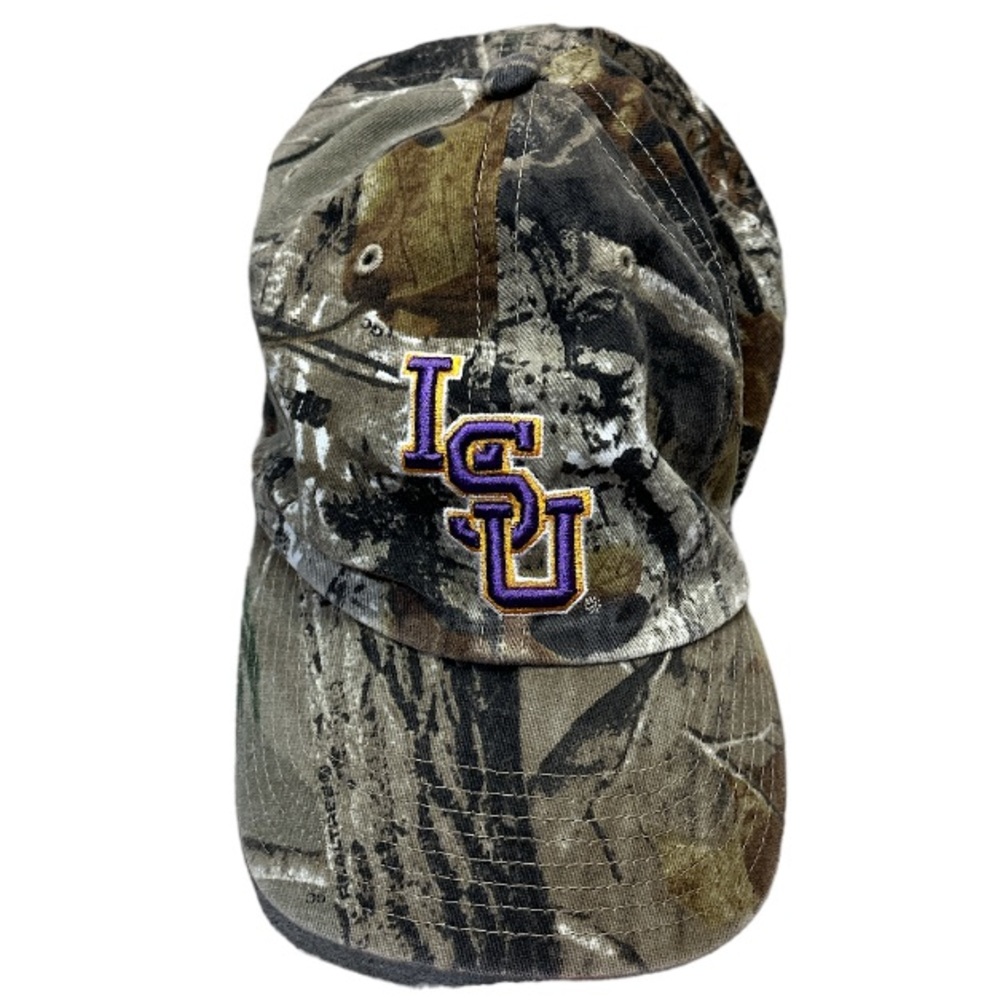 LSU Camouflage Baseball Cap Licensed Size Medium EUC Unisex - Picture 4 of 9